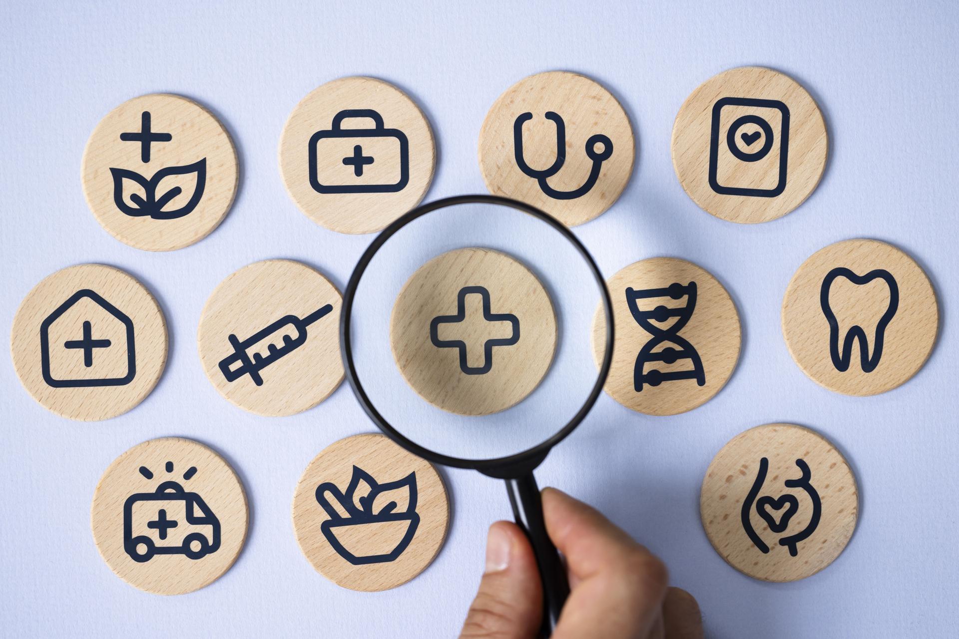 Healthcare Professionals Enhancing Quality Care with Medical Icons